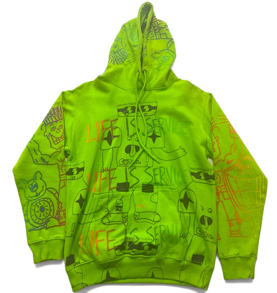 Life Is Service Hoodie (Size Medium)