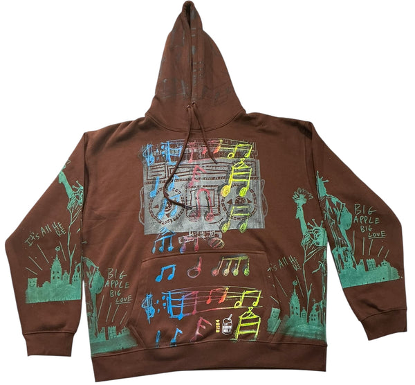 Big Apple Big Love Hoodie (Size 2XL)