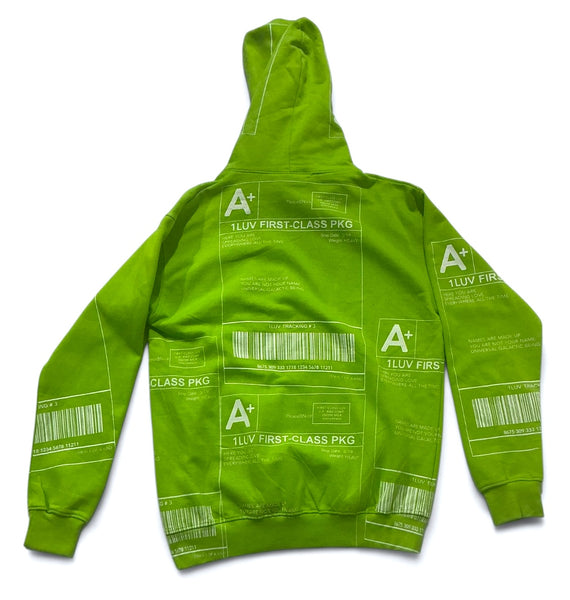 Positive Shipping Label Hoodie (Size Small)
