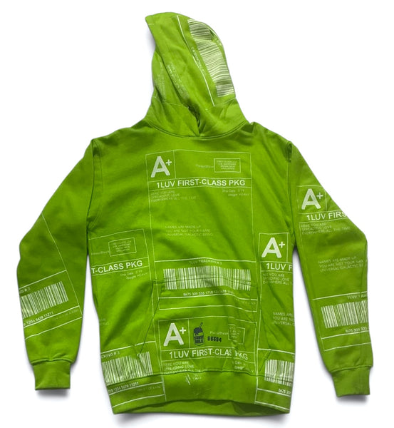 Positive Shipping Label Hoodie (Size Medium)