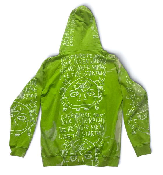 Star That You Are Bleached Hoodie (Size 2XL)
