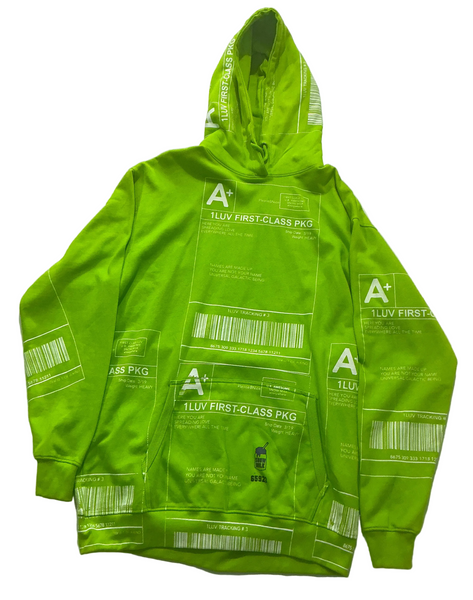 Positive Shipping Label Hoodie (Size 2XL)
