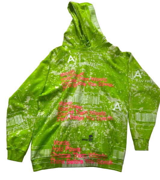 Positive Shipping Label Hoodie (Size 2XL)