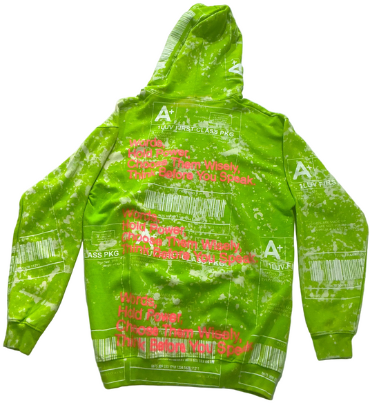 Positive Shipping Label Hoodie (Size 2XL)