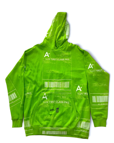 Positive Shipping Label Hoodie (Size 2XL)