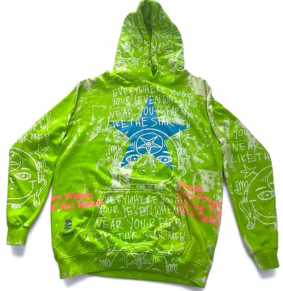 Star That You Are Bleached Hoodie (Size 2XL)