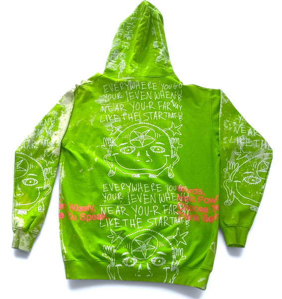 Star That You Are Bleached Hoodie (Size 2XL)