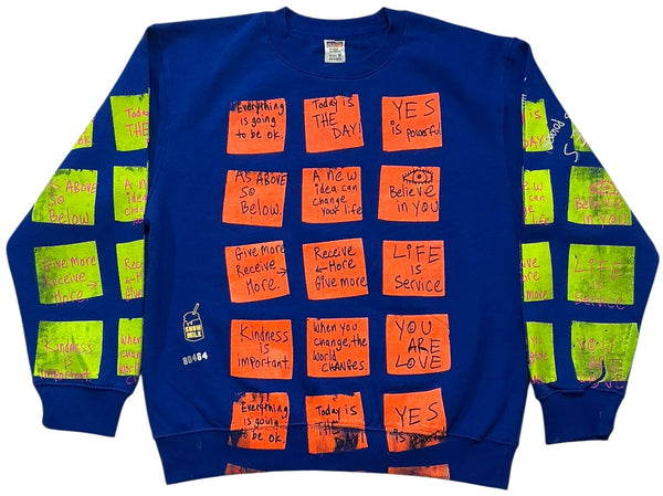 Sticky Notes Crewneck (Size Medium)