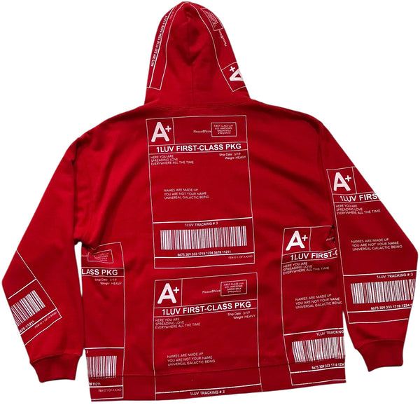 Positive Shipping Label Hoodie (Size 2XL)