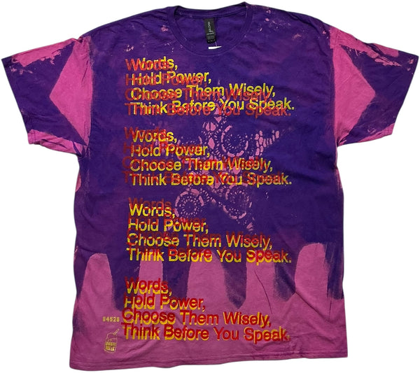 Words Hold Power Bleached Tee (Size XL)