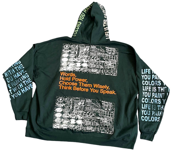 Words Hold Power Hoodie (Size 4XL)