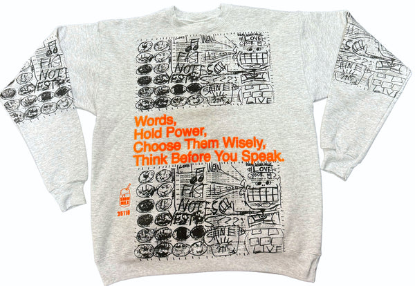 Words Hold Power Crewneck (Size M)