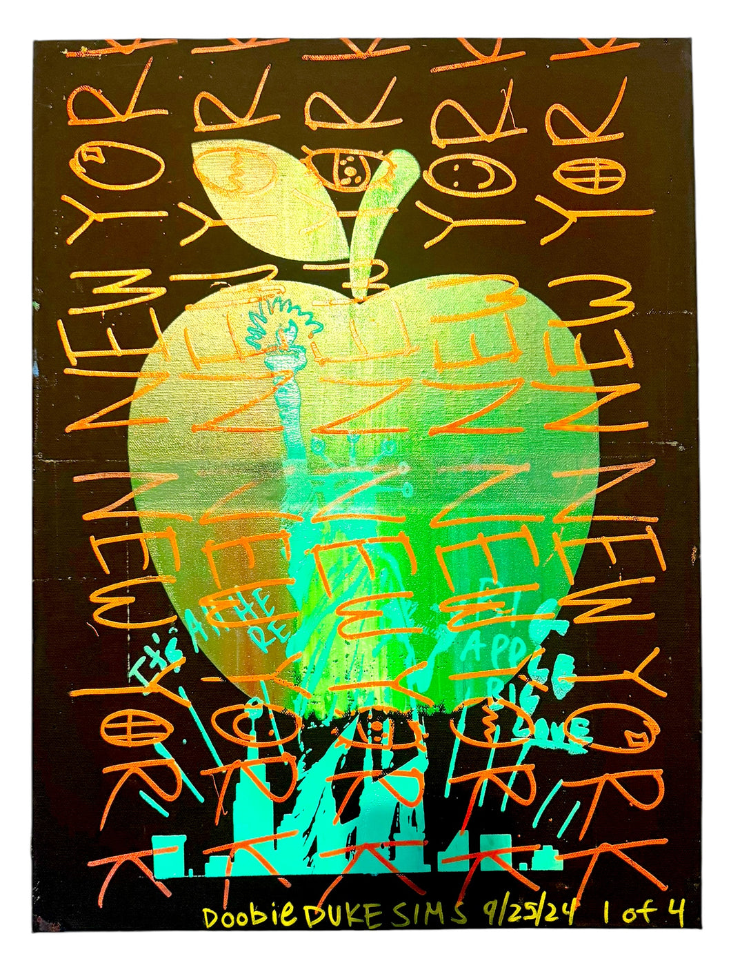 Big Apple Big Love 18 x 24 Canvas Art (1 of 4)