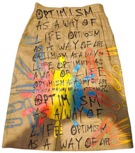 Load image into Gallery viewer, Optimism As A Way Of Life Skirt (Size Women&#39;s 6)
