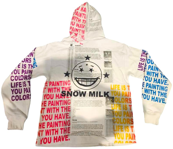 Snow Milk Kindness 12.oz Hoodie (Size Medium)