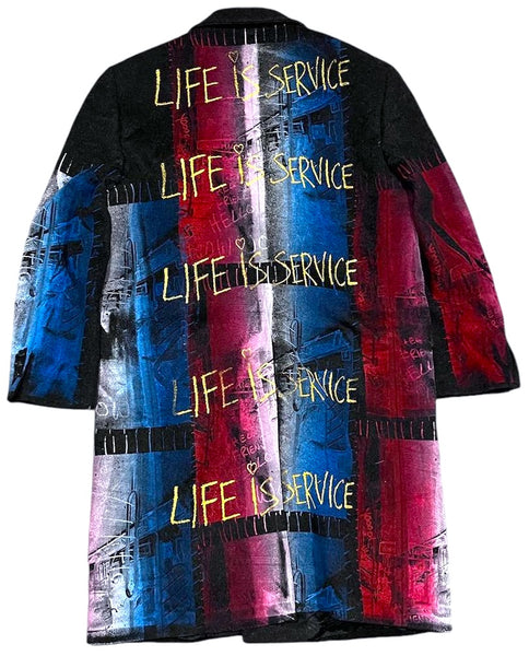 Life Is Service Custom Overcoat (42S)