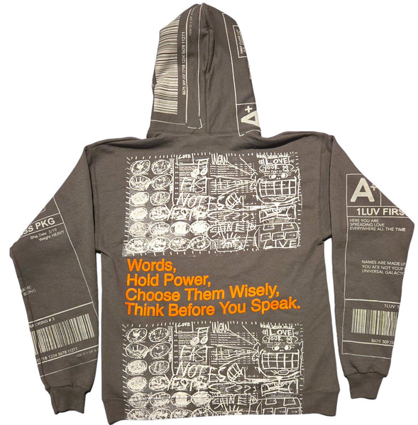 Words Hold Power Hoodie (Size Medium)