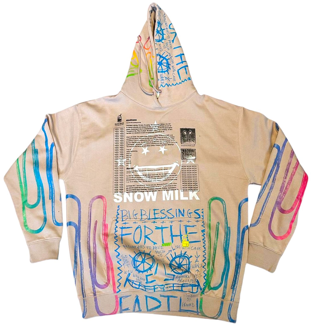 Snow Milk Kindness Hoodie (Size 2XL)