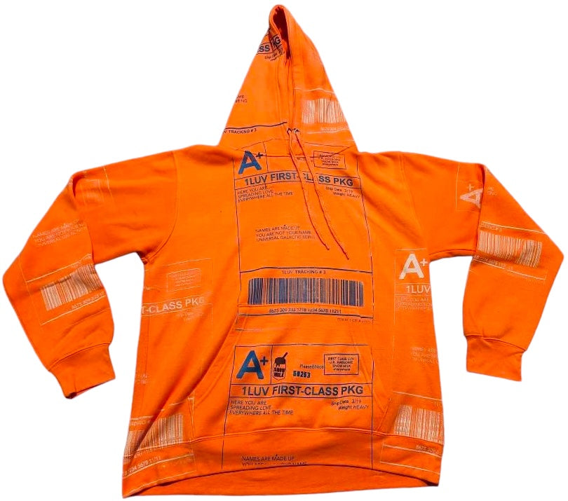 Positive Shipping Label Hoodie (Size XL)