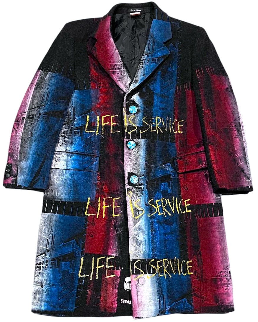 Life Is Service Custom Overcoat (42S)