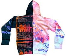 Load image into Gallery viewer, Enjoy Your Dreams Split Color Tie Dye Hoodie (Size S)
