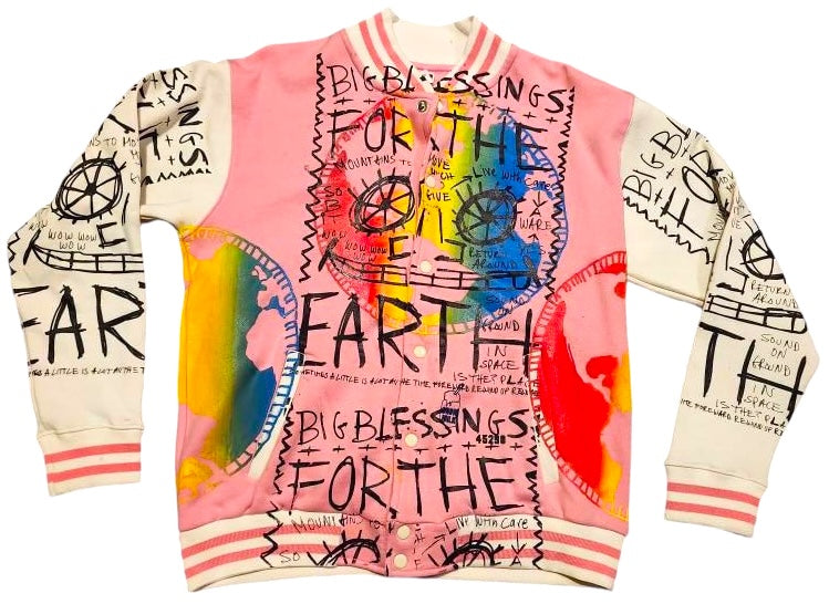 Earth Blessings Varsity Jacket (Size Large)