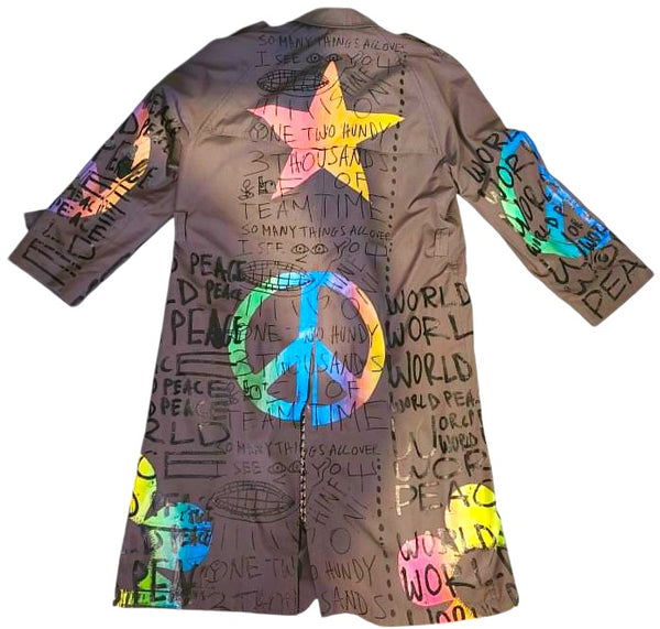 World Peace Custom Trench Coat (Size 38R)