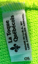 Load image into Gallery viewer, Snow Milk Embroidered Beanie (Florescent Green)
