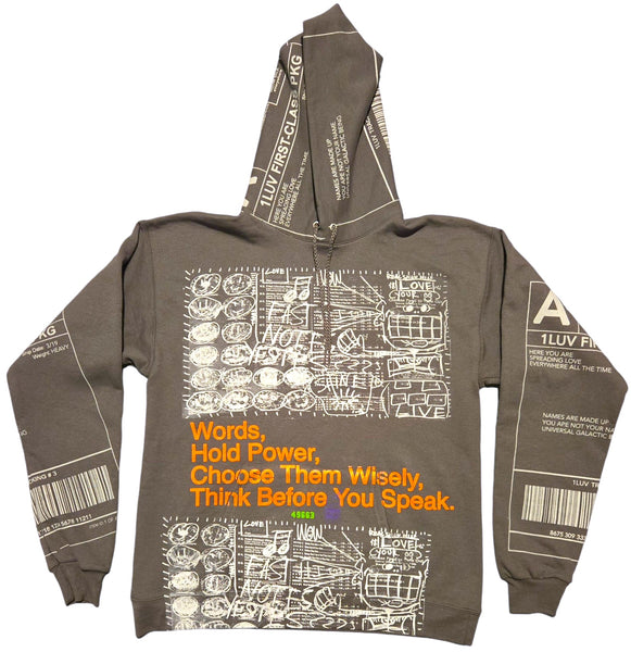 Words Hold Power Hoodie (Size Medium)