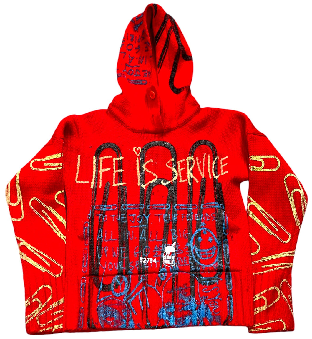 Lucha Paperclips Sweater Hoodie (Size Medium)