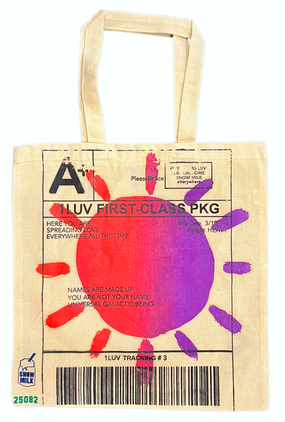 Positive Shipping Label Tote Bag (Size Large)