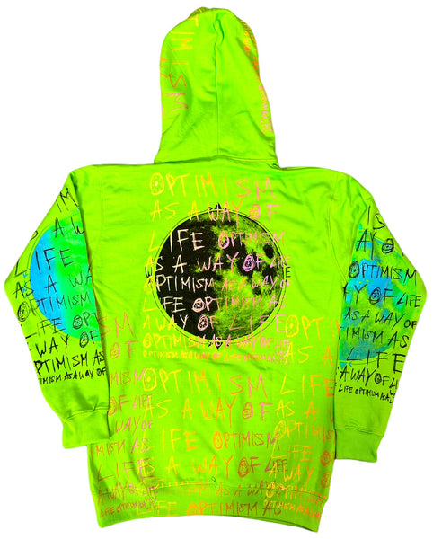 Optimism As A Way Of Life Hoodie (Size Large)