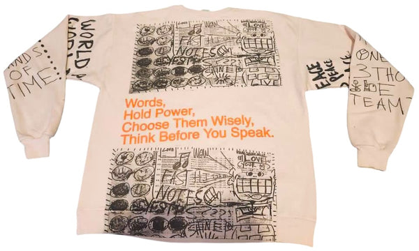 Words Hold Power Crewneck (Size Large)