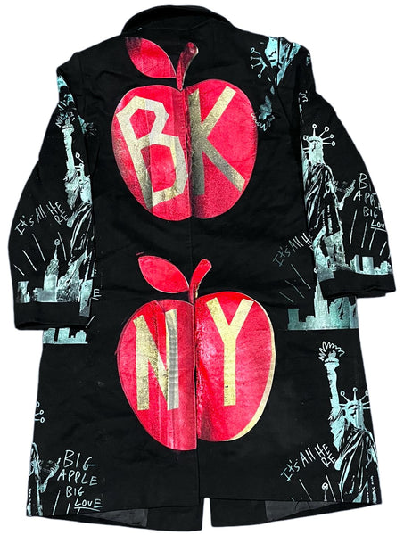 Big Apple Big Love Overcoat (Size Small)