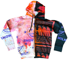 Load image into Gallery viewer, Enjoy Your Dreams Split Color Tie Dye Hoodie (Size S)
