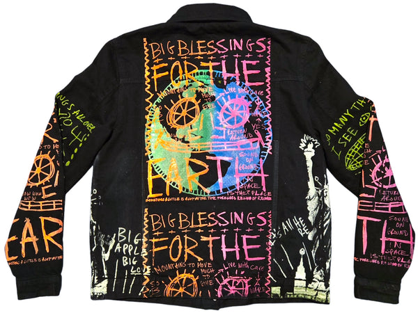 Earth Blessings Denim Jacket (Size Large)