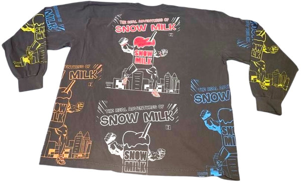 Snow Milk Comic Book 6.5oz Long Sleeve (Size 2XL)