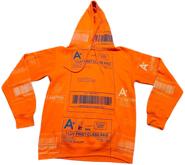 Positive Shipping Label Hoodie (Size XL)