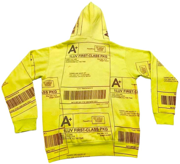 Positive Shipping Label Hoodie (Size Small)