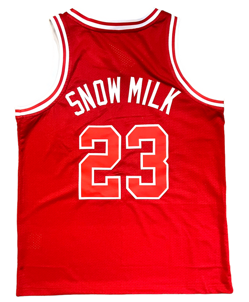 Snow Milk Basketball Jersey (Size Medium)