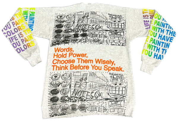 Words Hold Power Crewneck (Size Small)
