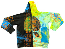 Load image into Gallery viewer, Big Apple Big Love Split Color Tie Dye Hoodie (Size L)

