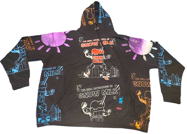 Snow Milk Comic Book Hoodie (Size 4XL)