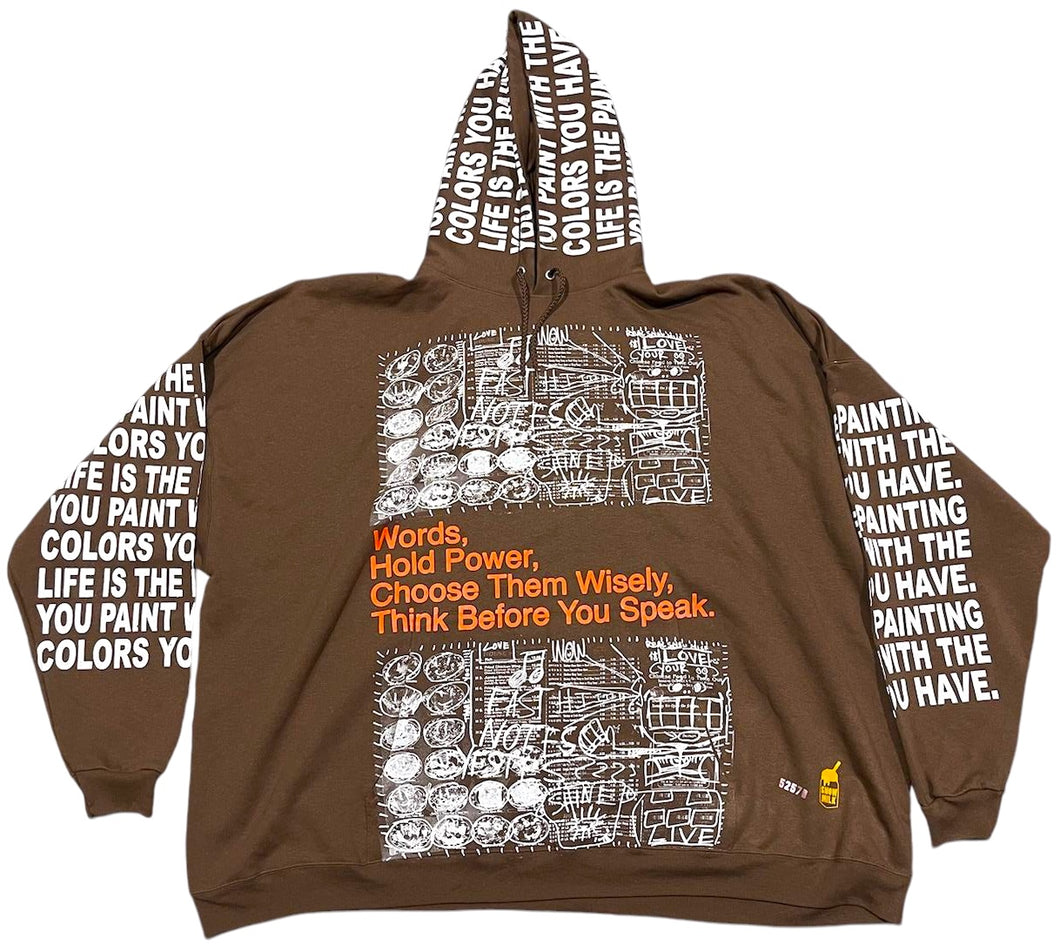 Words Hold Power Hoodie (Size 5XL)