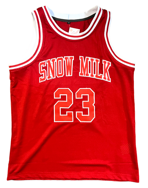 Custom Snow Milk Basketball Jersey (Size Medium)