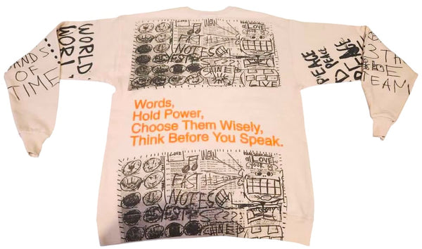 Words Hold Power Crewneck (Size Medium)