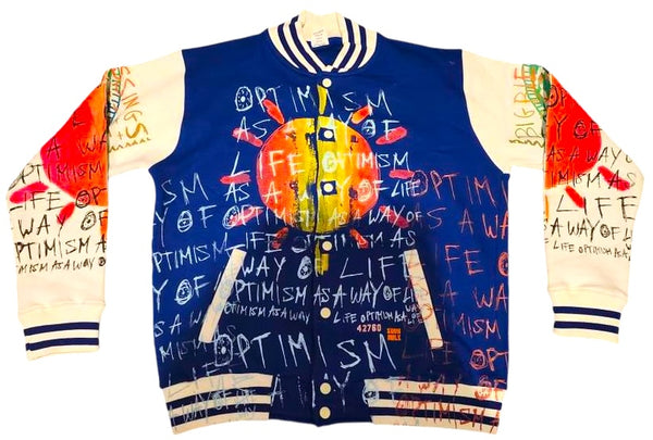 Optimism As A Way Of Life Varsity Jacket (Size Medium)