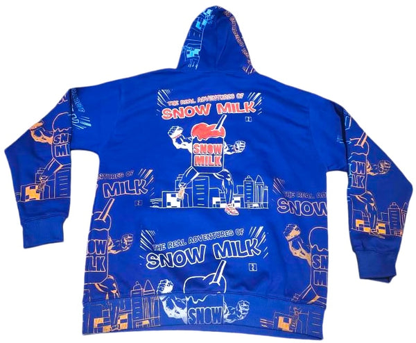 Snow Milk Comic Book Hoodie (Size Large)