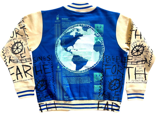 Snow Milk Kindness Varsity Jacket (Size Large)