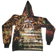 Load image into Gallery viewer, Thank You For Not Being A Dick Bleached Hoodie (Size Small)
